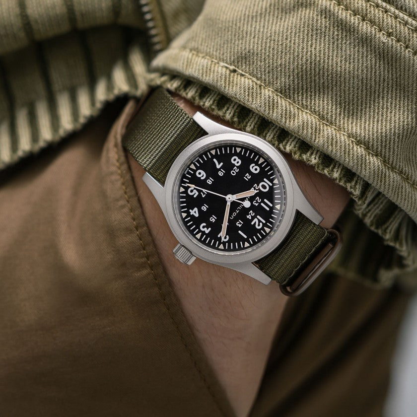 Hamilton khaki 2024 field mechanical green