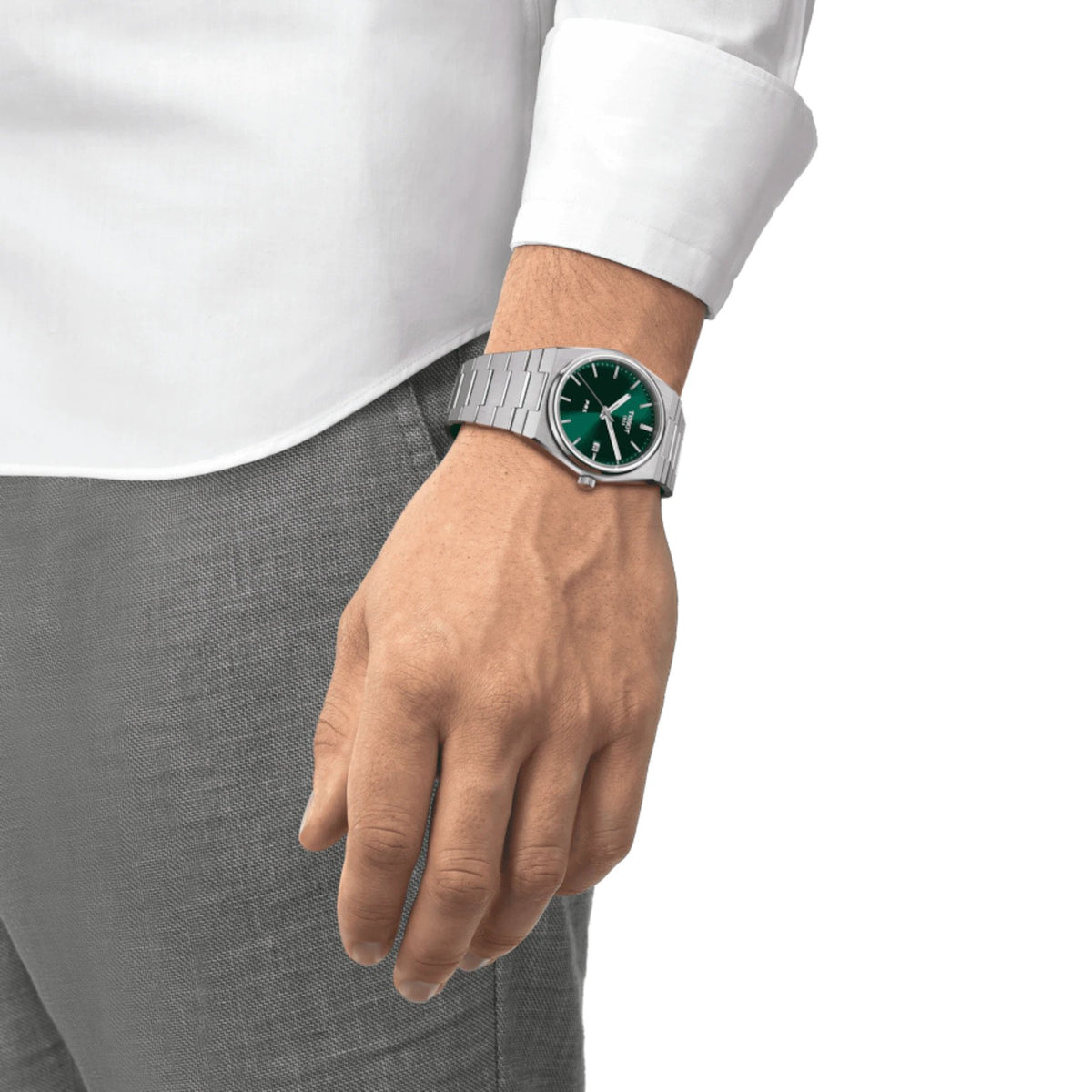 Tissot green dial watch sale