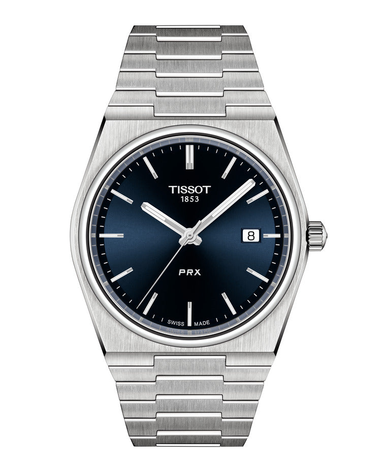 Tissot PRX 40mm 自動巻き腕時計 青ダイヤル Tissot PRX Quartz (Blue Dial / 40mm) – Hemsleys Jewellers