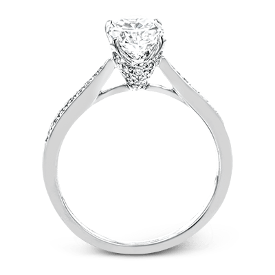 Pave oval engagement rings top
