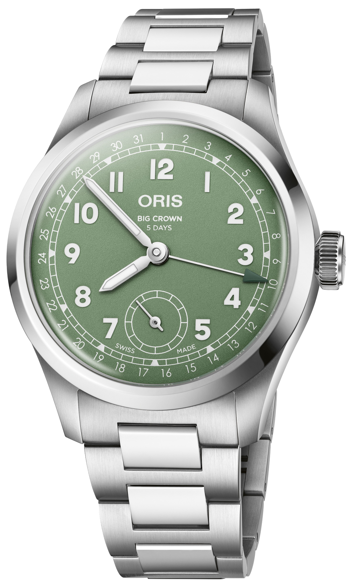 Oris Big Crown Pointer Date Calibre 403 Automatic REF#40377994067-0782006 (Green Dial / 40mm)