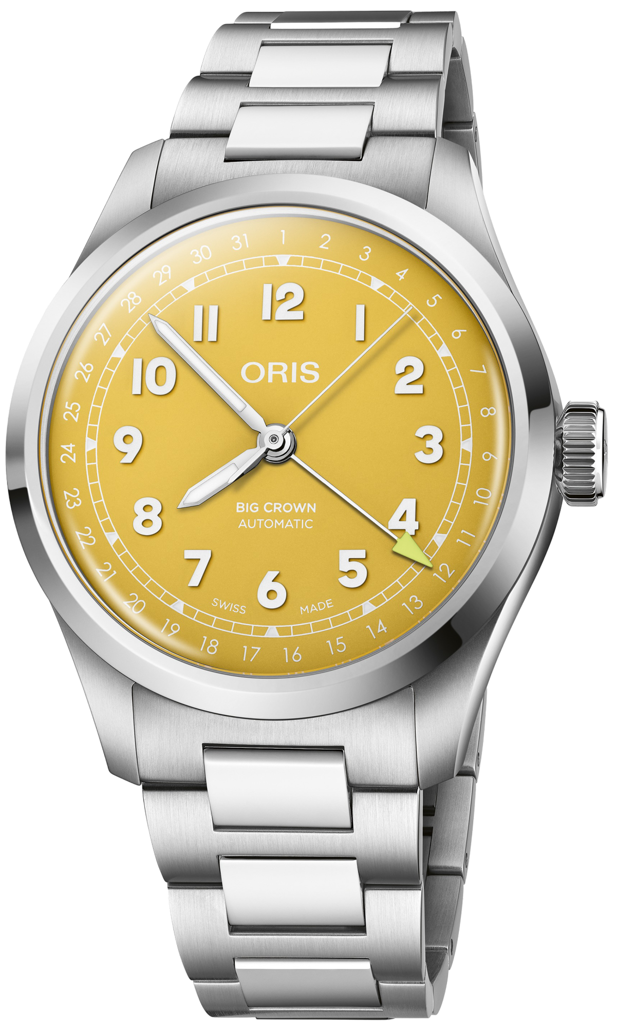 Oris Big Crown Pointer Date Automatic REF#75477984069-0782006 (Yellow Dial / 40mm)