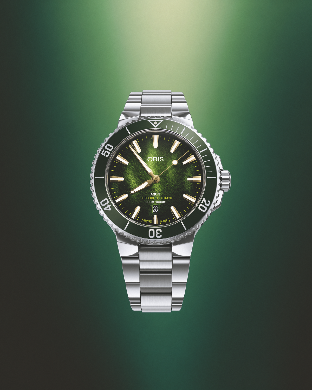 Oris Aquis Date Kelp Forest Limited Edition REF#73377874187-Set