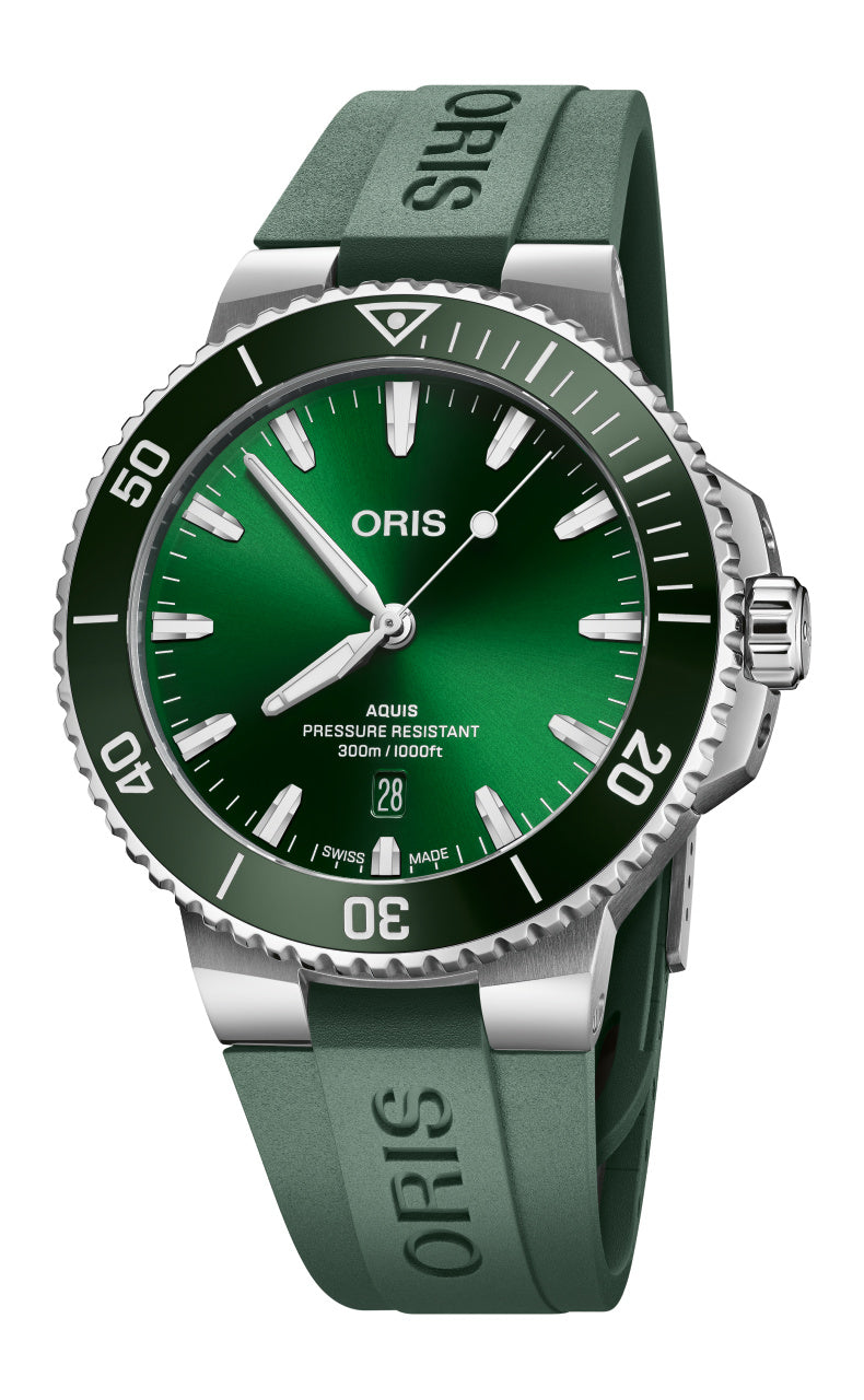 Oris Aquis Date Automatic REF#73377894157 (Green Dial / 43.5mm)