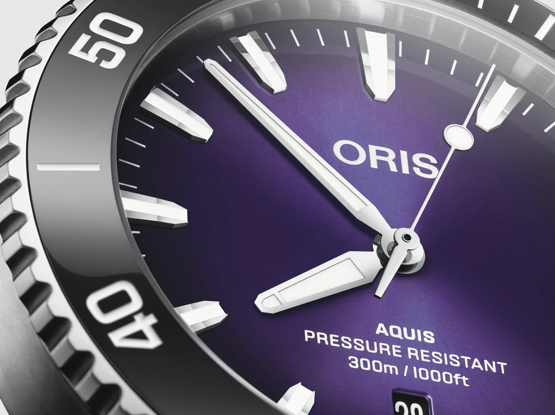 Oris Aquis Date Taste of Summer REF#73377894158-0782304PEB (Purple Dial / 43.5mm)