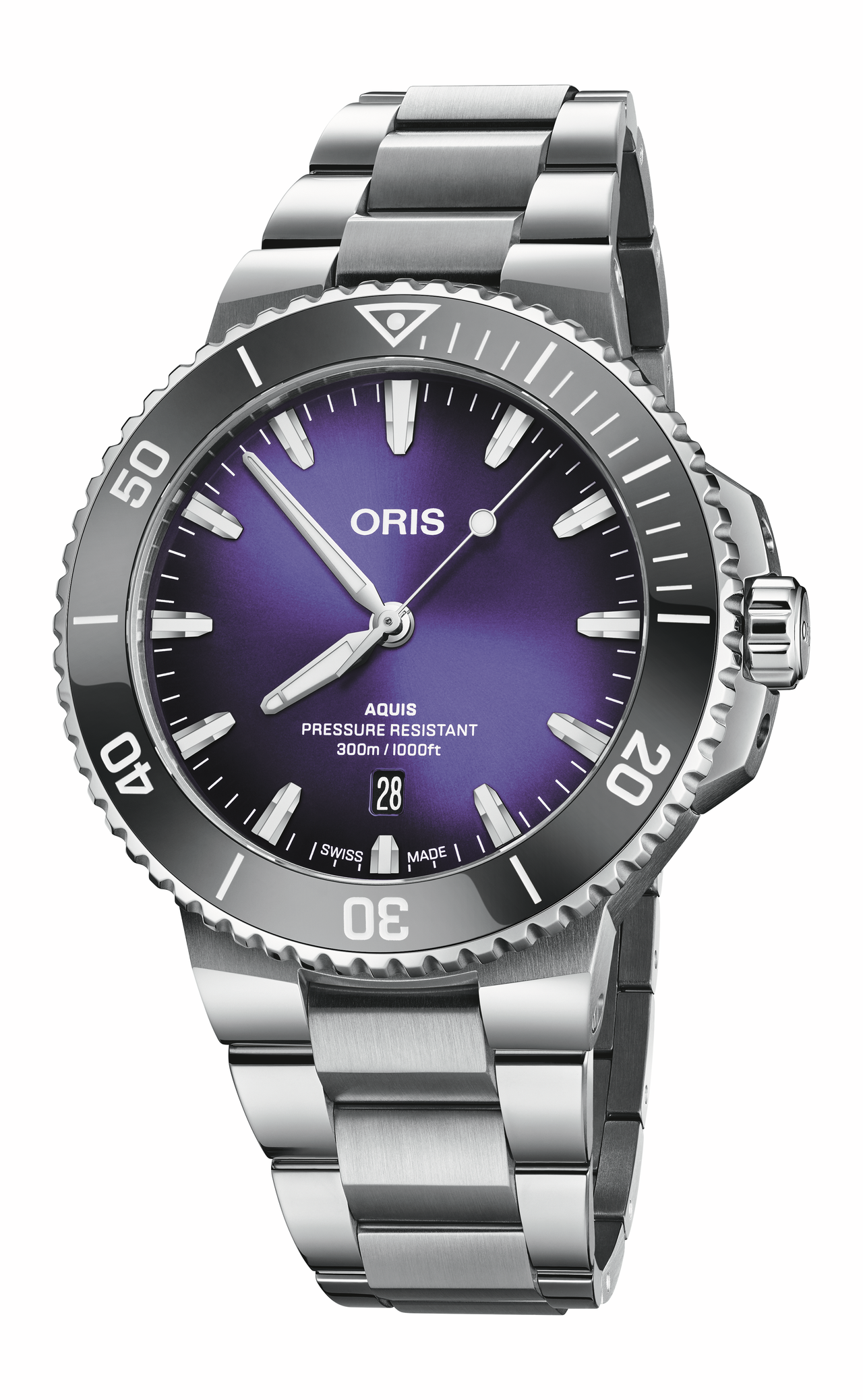 Oris Aquis Date Taste of Summer REF#73377894158-0782304PEB (Purple Dial / 43.5mm)