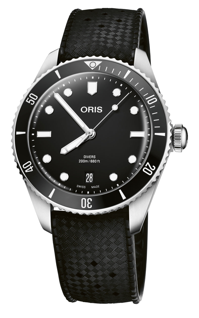 Oris Divers Date Automatic REF#73377954054-Set (Black Dial / 39mm)
