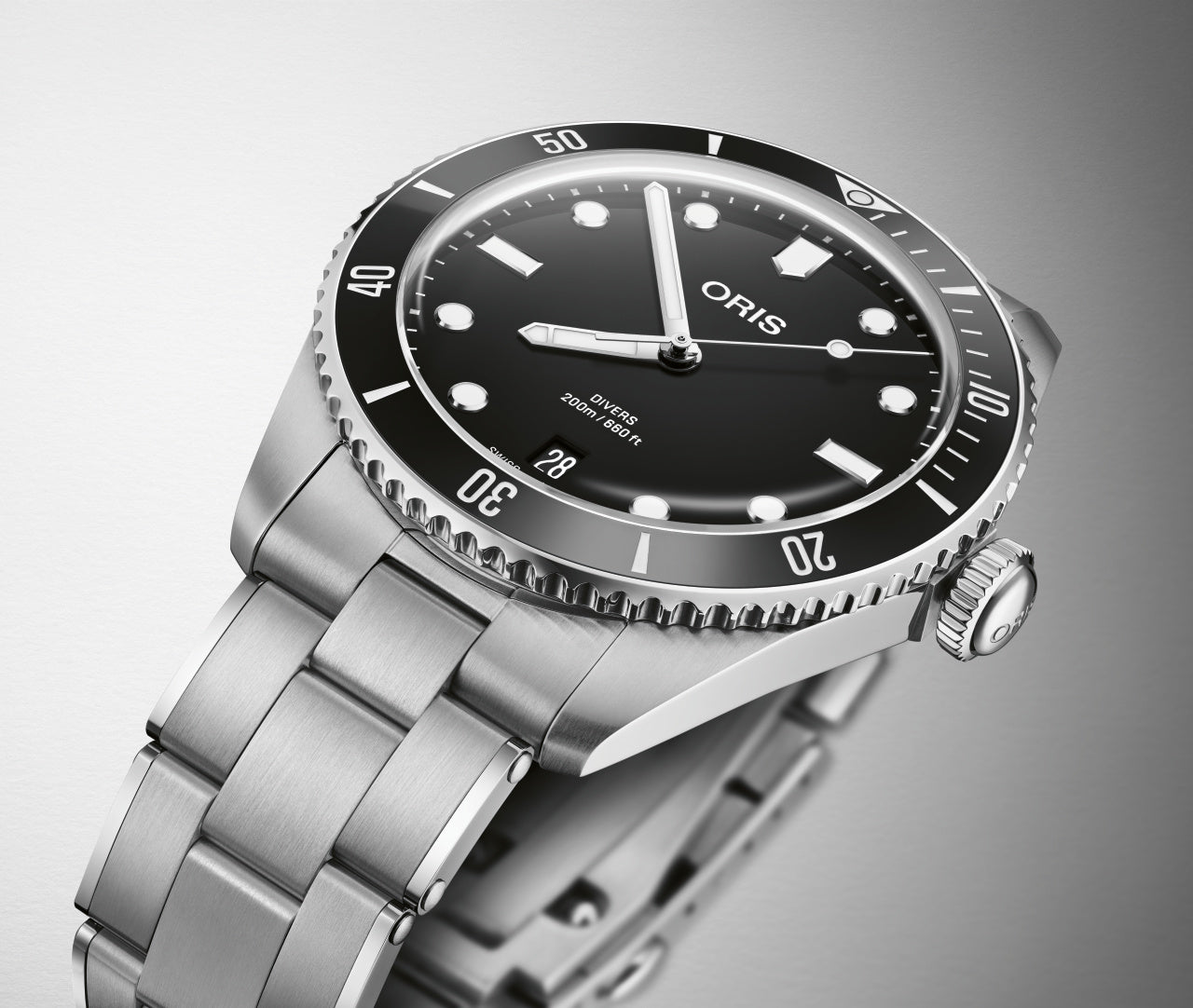 Oris Divers Date Automatic REF#73377954054-Set (Black Dial / 39mm)