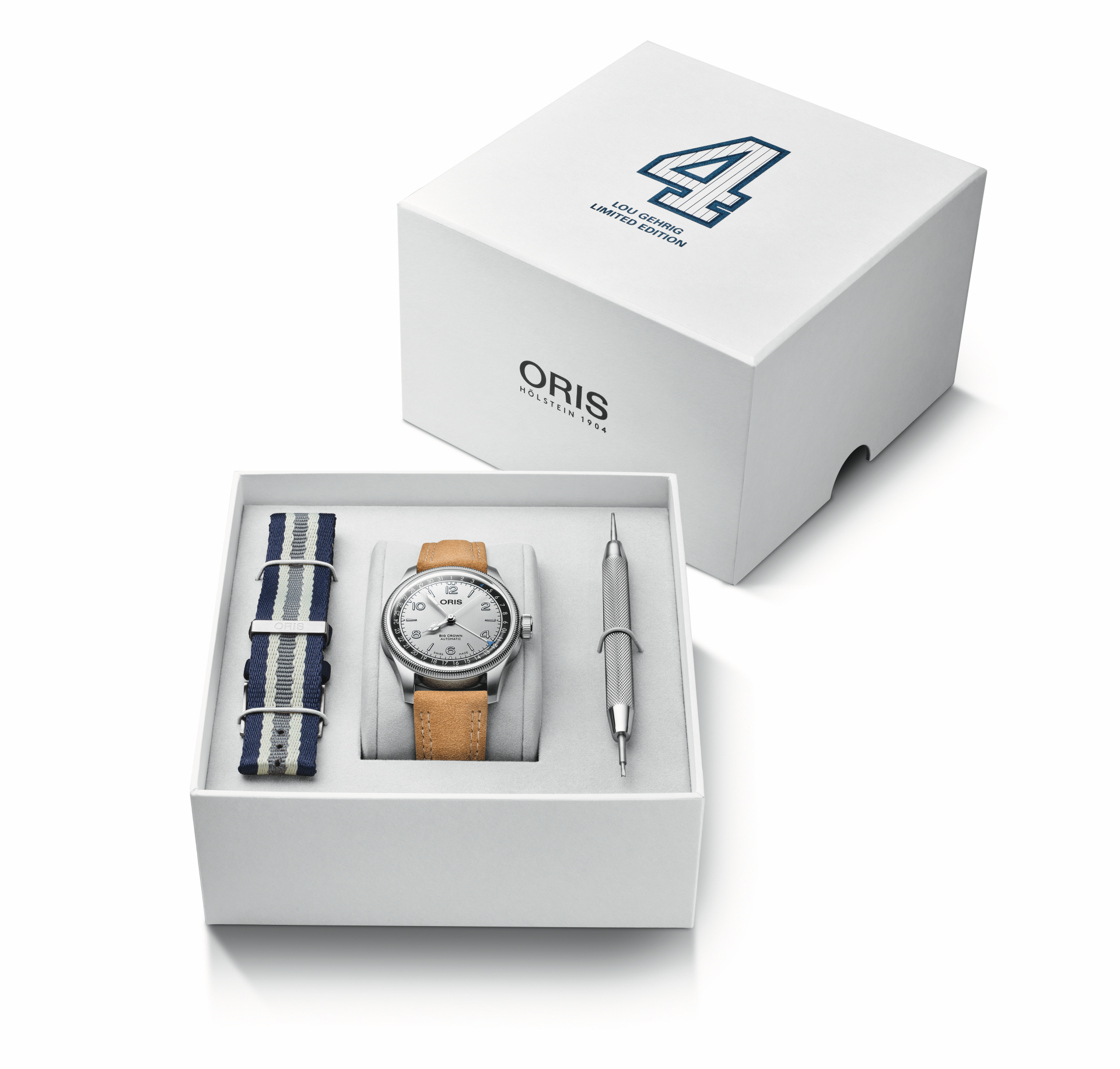 Oris Big Crown Lou Gehrig Limited Edition Automatic REF#75477854091-Set (Silver Dial / 40mm)