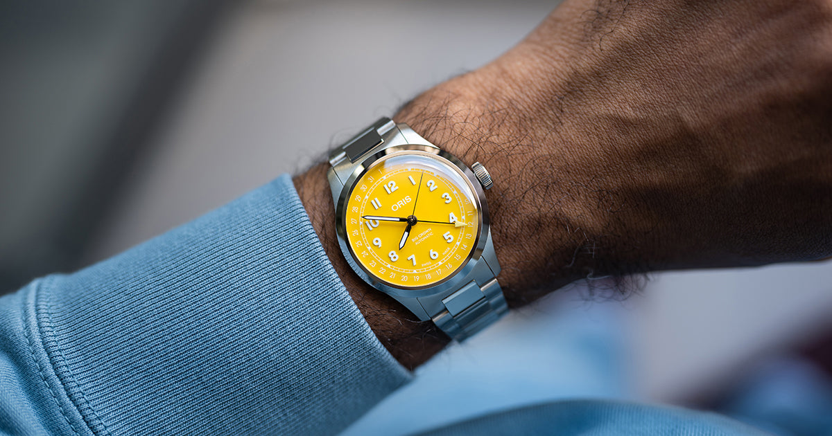 Oris Big Crown Pointer Date Automatic REF#75477984069-0782006 (Yellow Dial / 40mm)