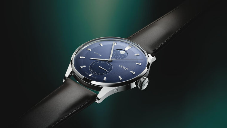 Oris Artelier Complication REF#782 7811 4055 (Blue Dial / 39.5mm)