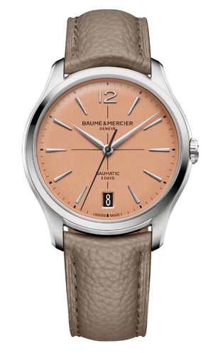 Baume Et Mercier Clifton Baumatic Limited Edition Automatic (Salmon Dial / 39mm)