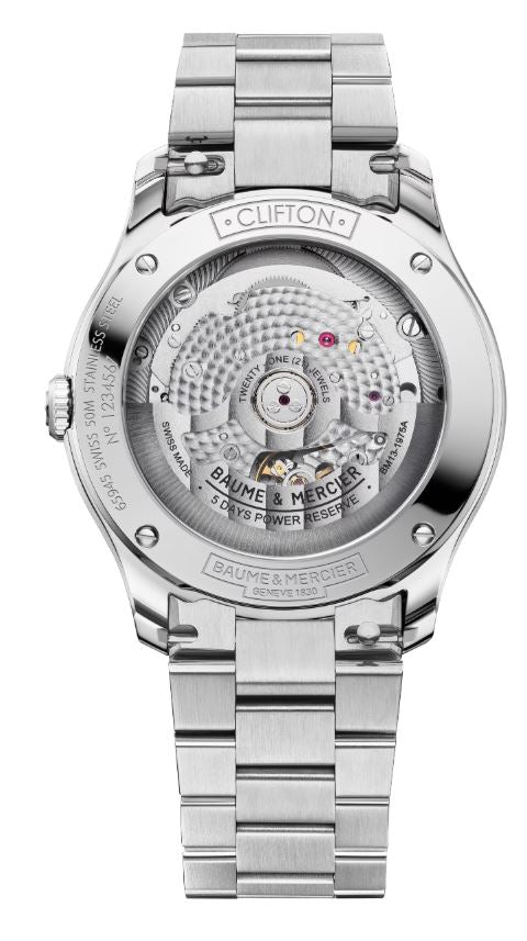 Baume Et Mercier Clifton Baumatic Automatic (Blue Dial / 39mm)