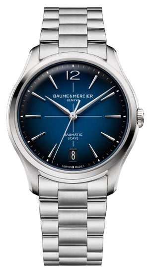 Baume Et Mercier Clifton Baumatic Automatic (Blue Dial / 39mm)