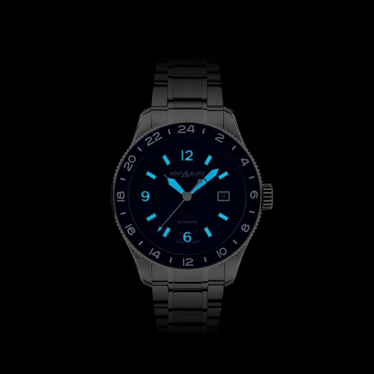 Montblanc 1858 GMT Automatic Date (Cadran bleu / 42mm)