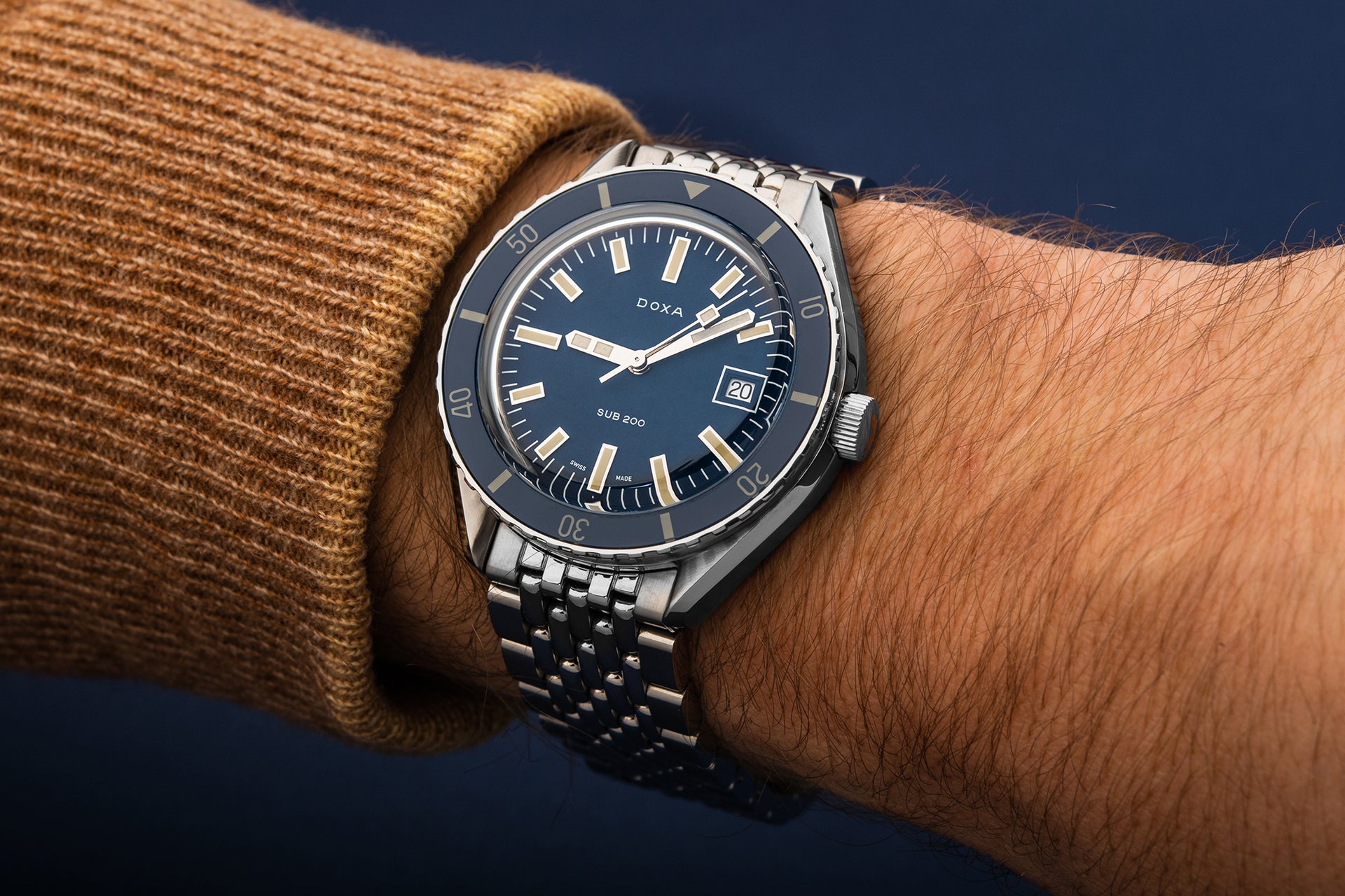 Doxa SUB 200 Caribbean Automatic (Blue Dial / 42mm)