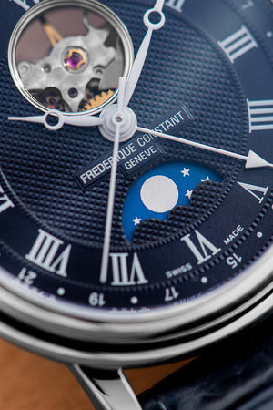 Frederique Constant Classics Heart Beat Moonphase Date Automatic (Blue Dial / 40mm)