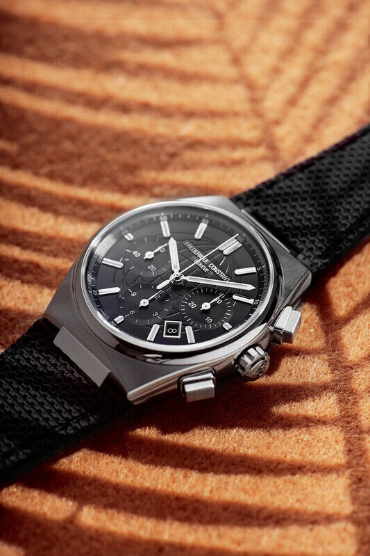 Frederique Constant Highlife Chronographe Automatique (Cadran noir / 41mm)