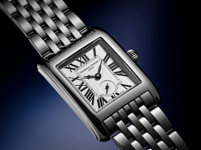 Frederique Constant Classics Carrée Quartz (Silver Dial / 36mm x 25mm)