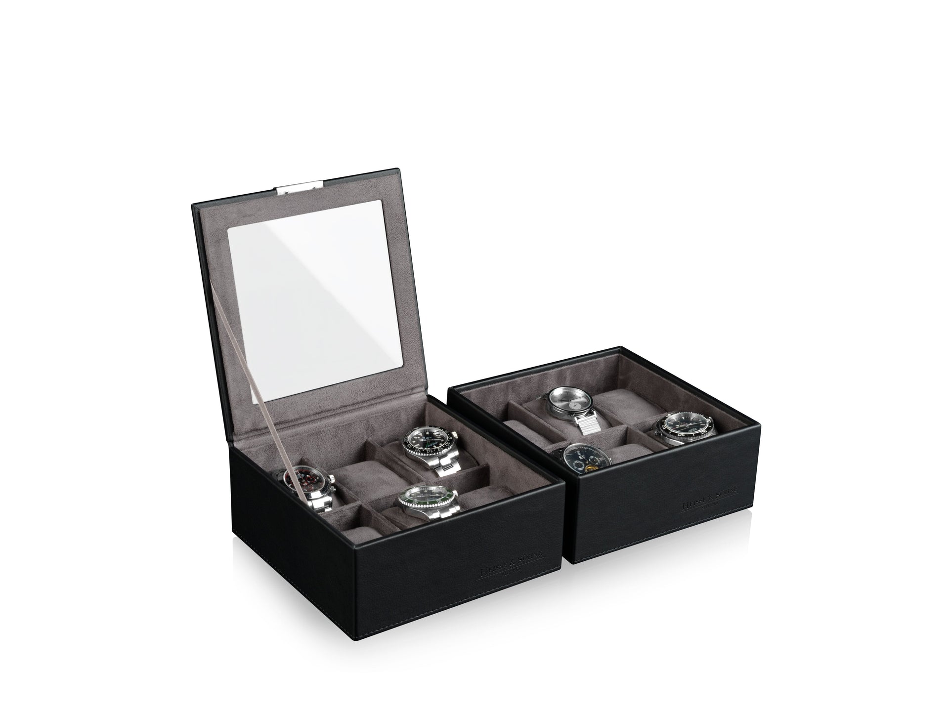 Heisse & Söhne Mirage Watch Box L Black 6 - Bottom Part