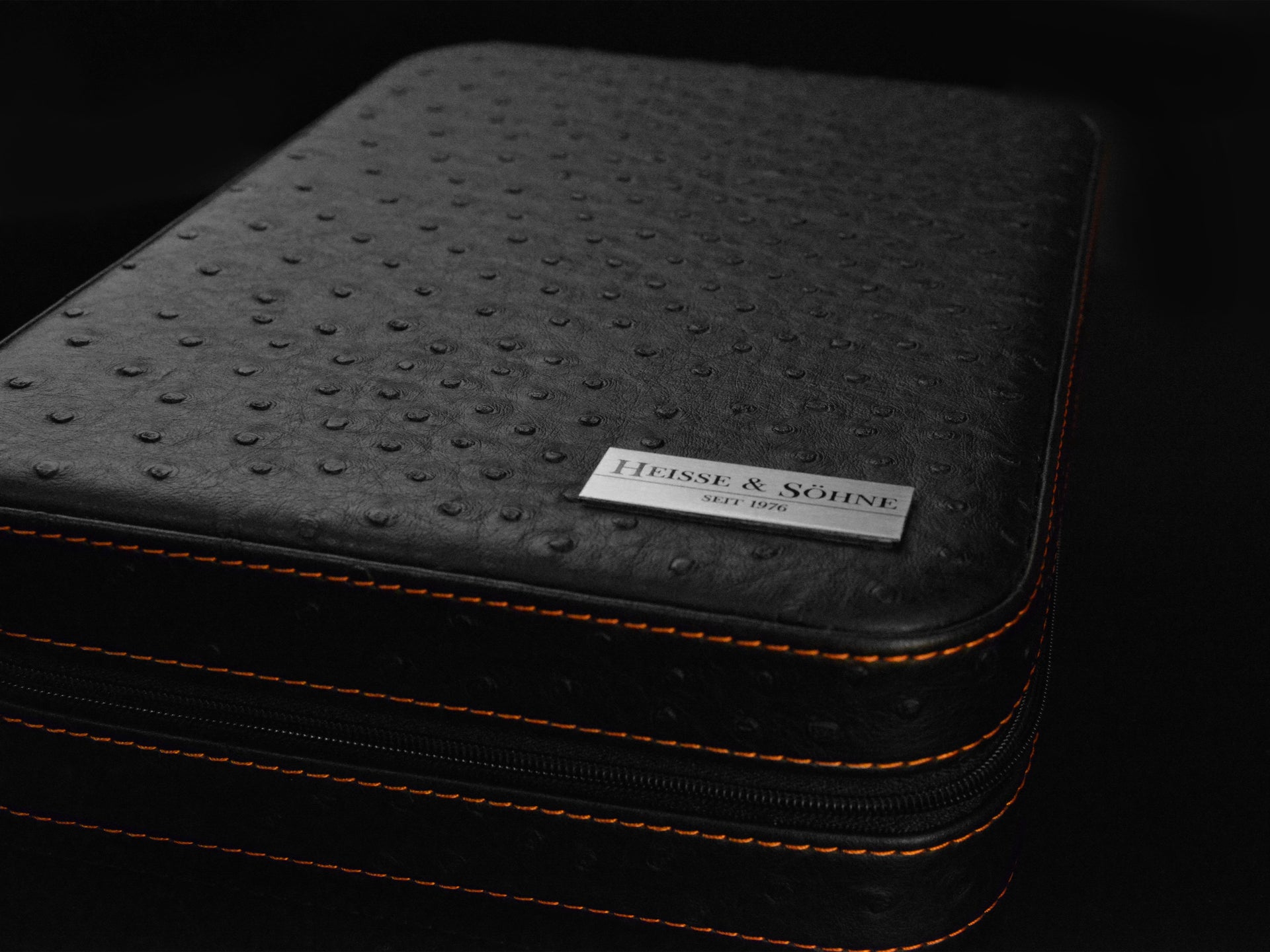 Heisse & Söhne Travel Case Black & Orange