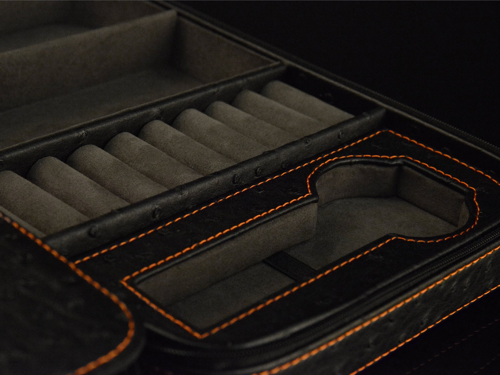 Heisse & Söhne Travel Case Black & Orange