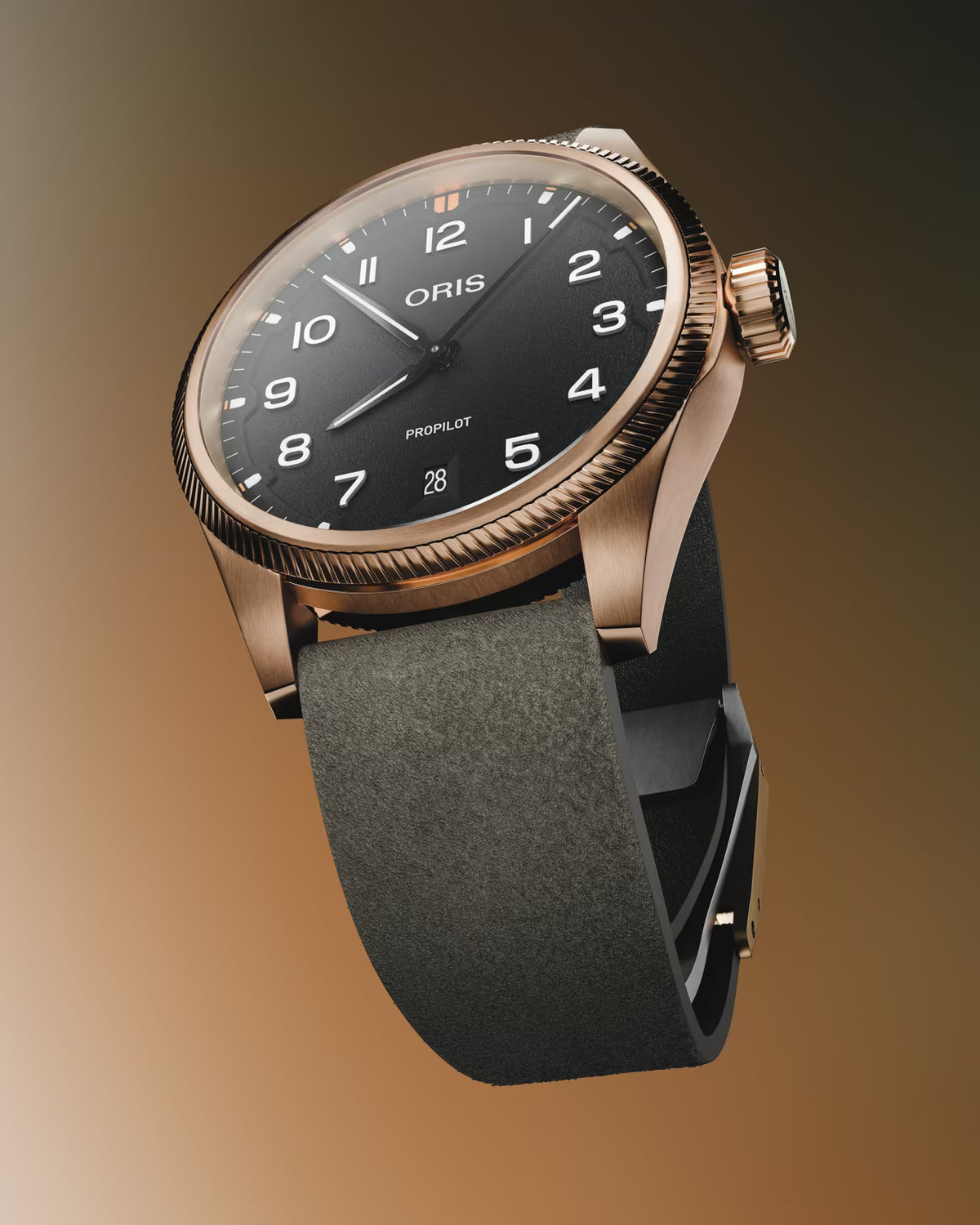 Oris ProPilot Bronze Automatic REF#73378053164-0762022BRLC (Black Dial / 41mm)