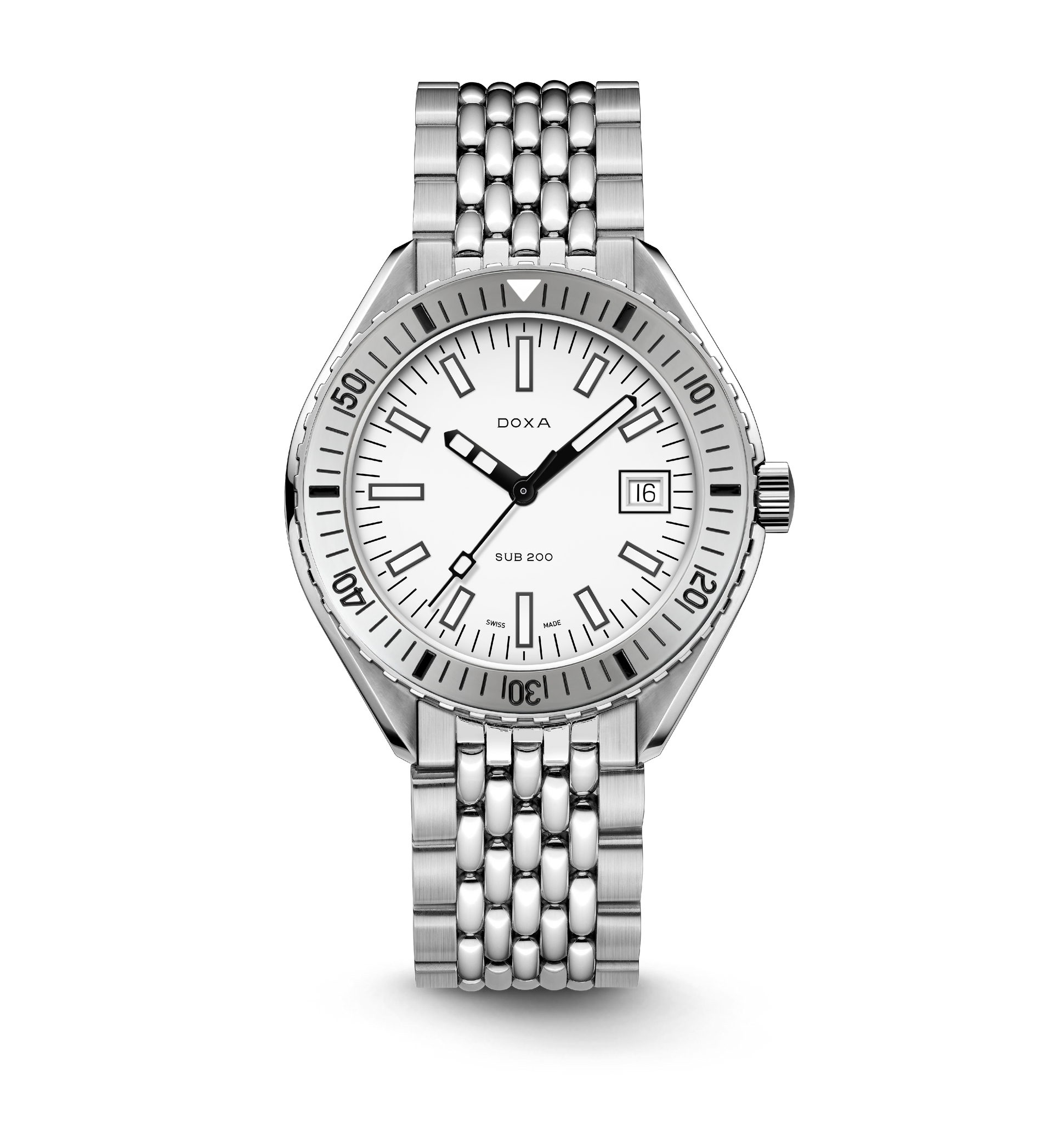 Doxa SUB 200 Whitepearl Automatic (White Dial / 42mm)