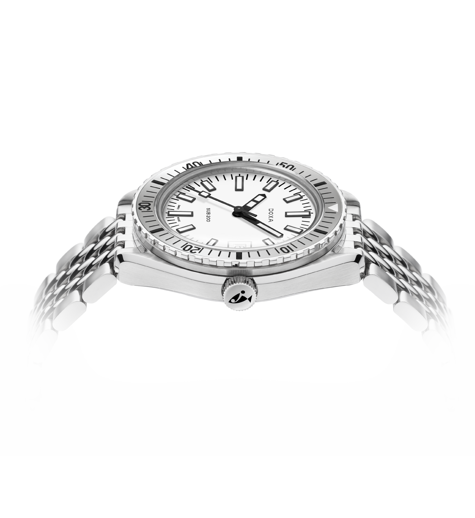 Doxa SUB 200 Whitepearl Automatic (White Dial / 42mm)