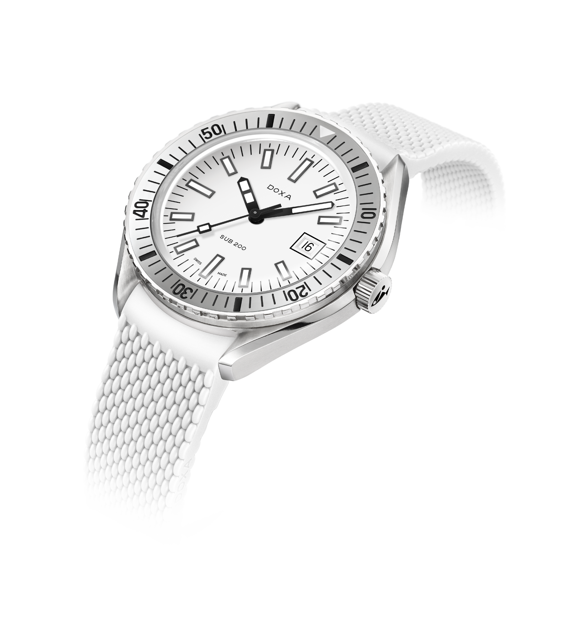 Doxa SUB 200 Whitepearl Automatic (White Dial / 42mm)