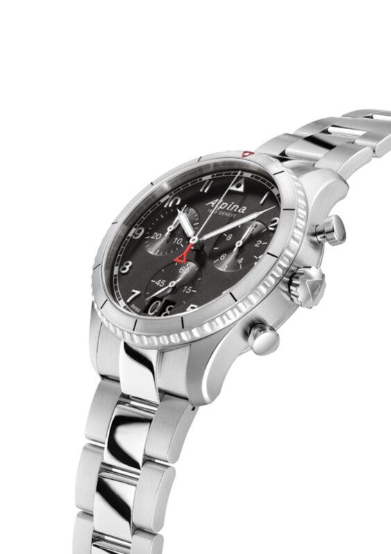 Alpina Startimer Pilot Big Date Chronograph Quartz (Black Dial / 41mm)