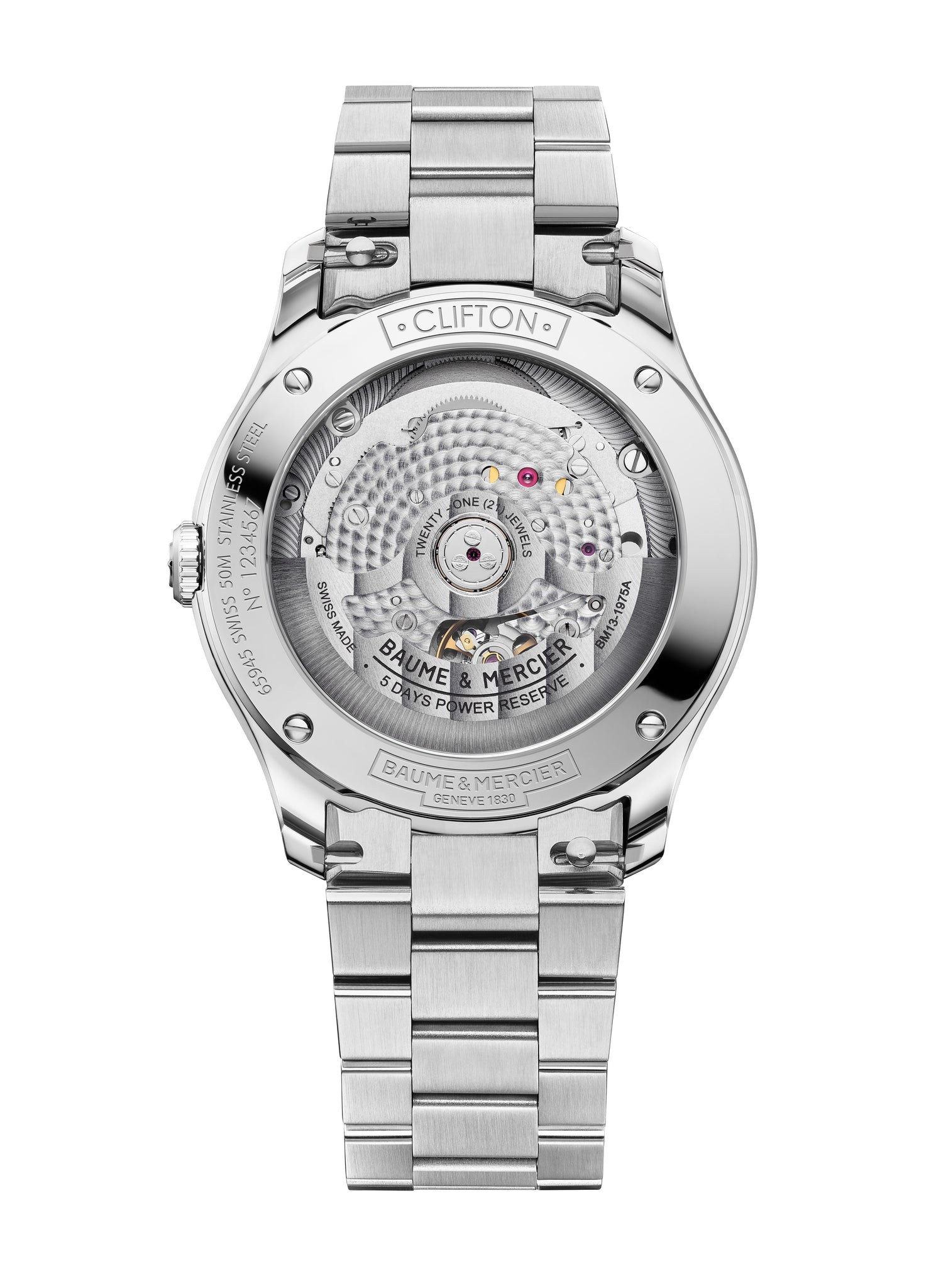 Baume Et Mercier Clifton Baumatic Automatic (White Dial / 39mm)