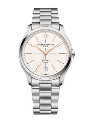 Baume Et Mercier Clifton Baumatic Automatic (White Dial / 39mm)