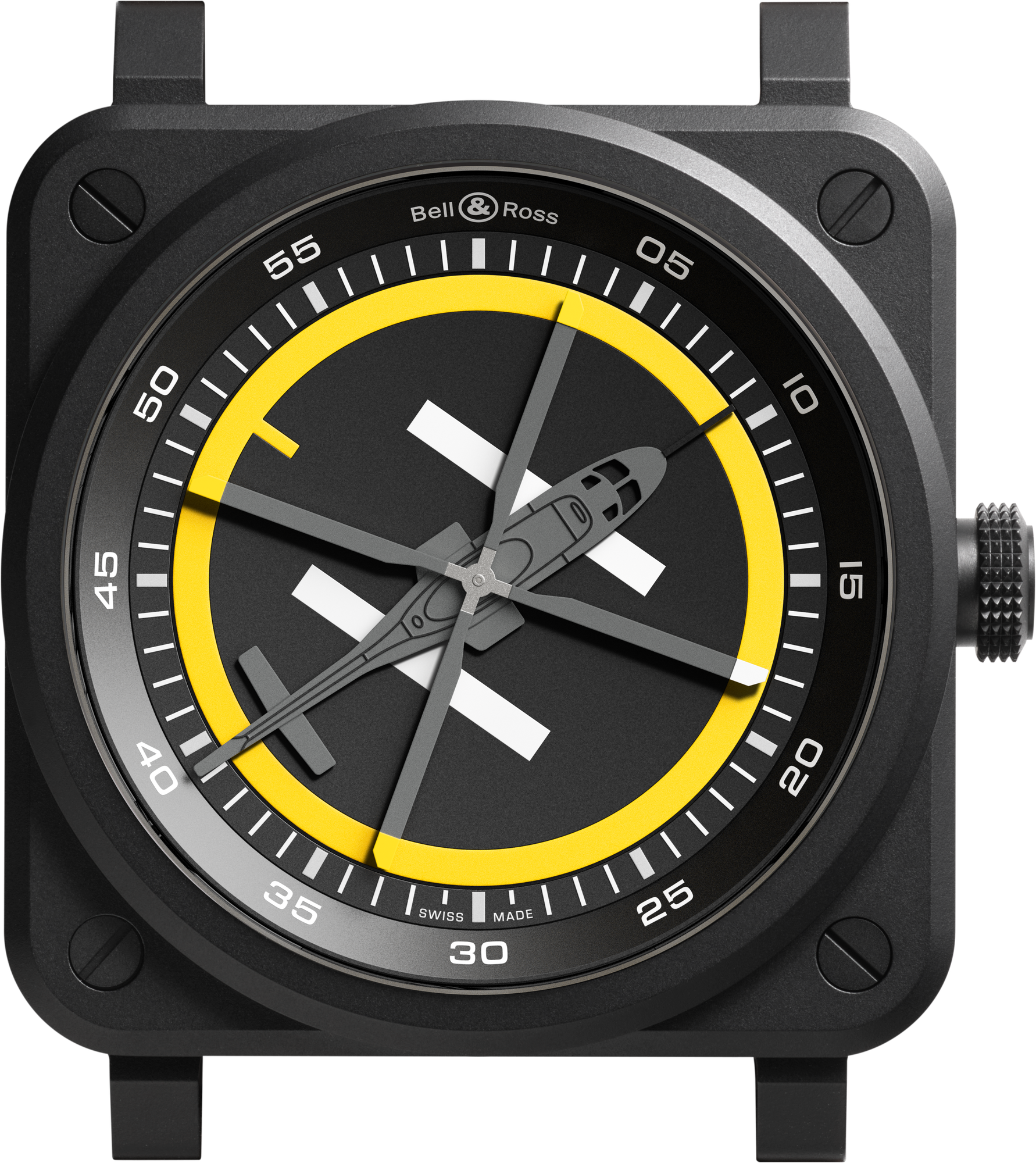 Bell & Ross BR 03 Helipad Limited Edition Automatic BR03A-HE-CE/SRB (Black Dial / 41mm)