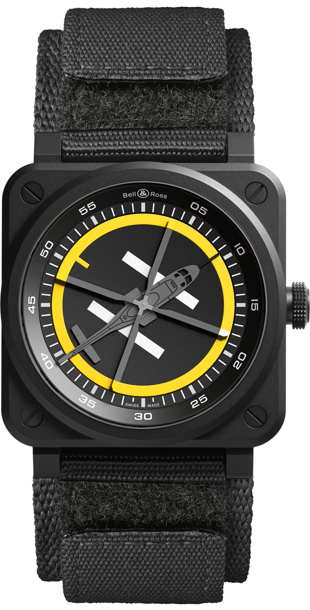 Bell & Ross BR 03 Helipad Limited Edition Automatic BR03A-HE-CE/SRB (Black Dial / 41mm)