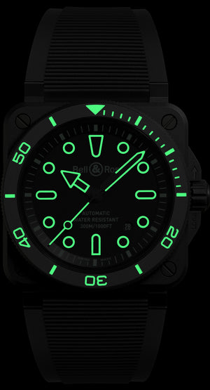Bell & Ross BR 03 Diver Lum Outline Automatic BR03A-D-OL-CE/SRB (Black Dial / 42mm)