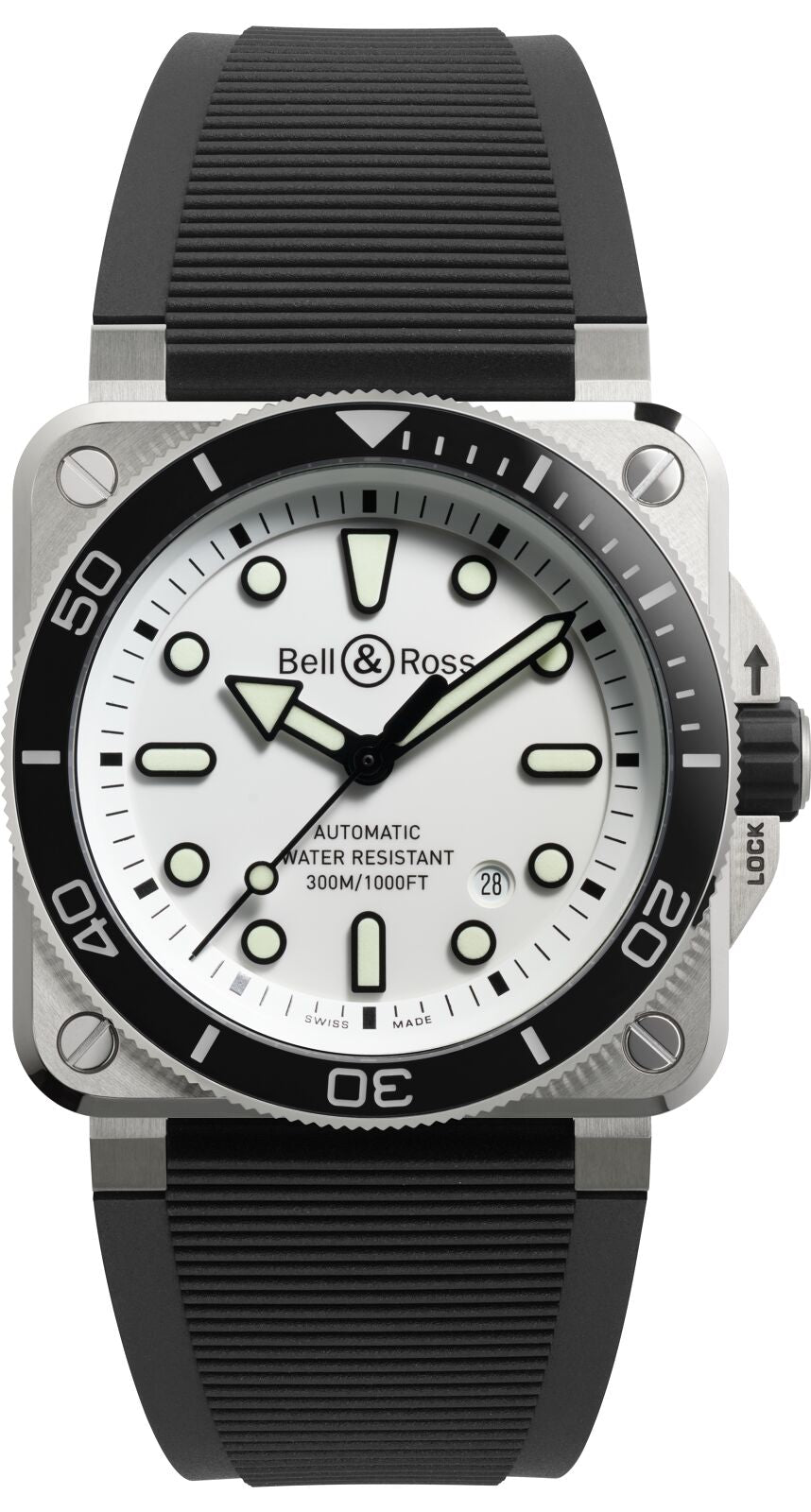 Bell & Ross BR 03 Diver White Steel Automatic BR03A-D-WH-ST/SRB (White Dial / 42mm)