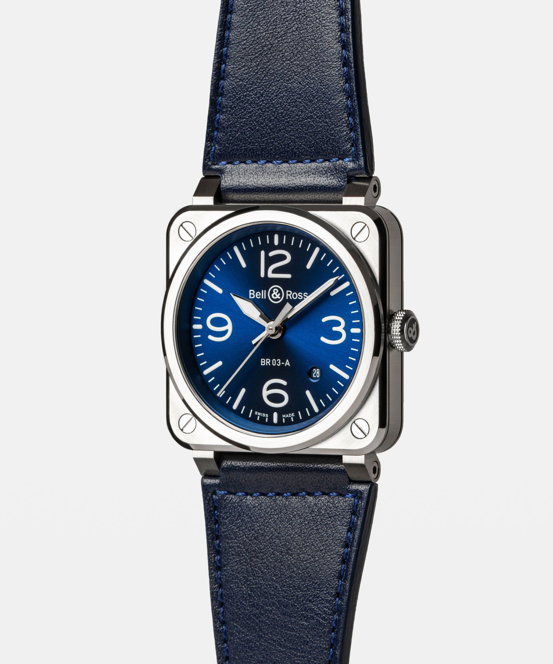Bell & Ross BR 03 Blue Steel Automatic BR03A-BLU-ST/SCA (Blue Dial / 41mm)