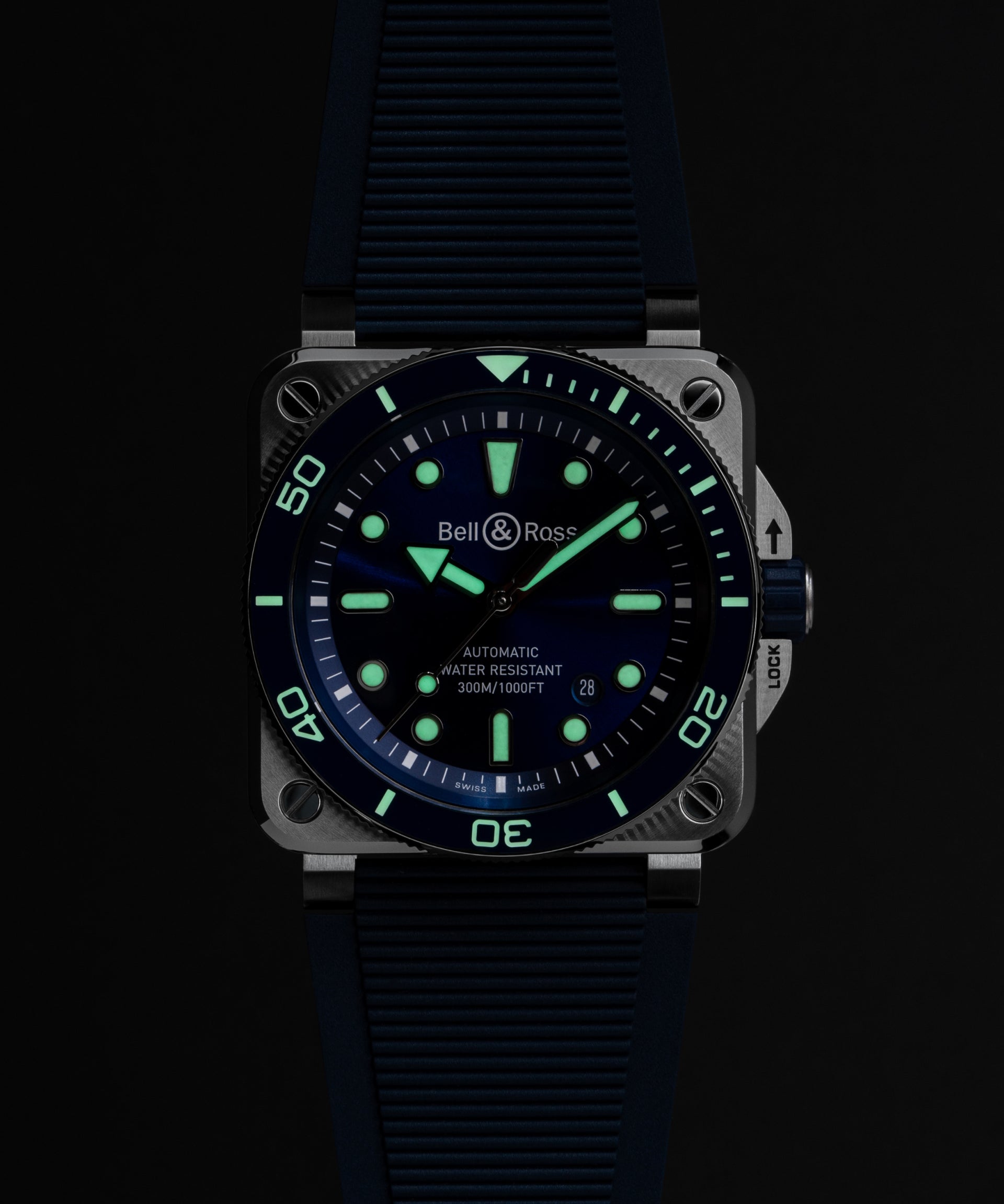 Bell & Ross BR 03 Diver Blue Steel Automatic BR03A-D-BLU-ST/SRB (Blue Dial / 42mm)