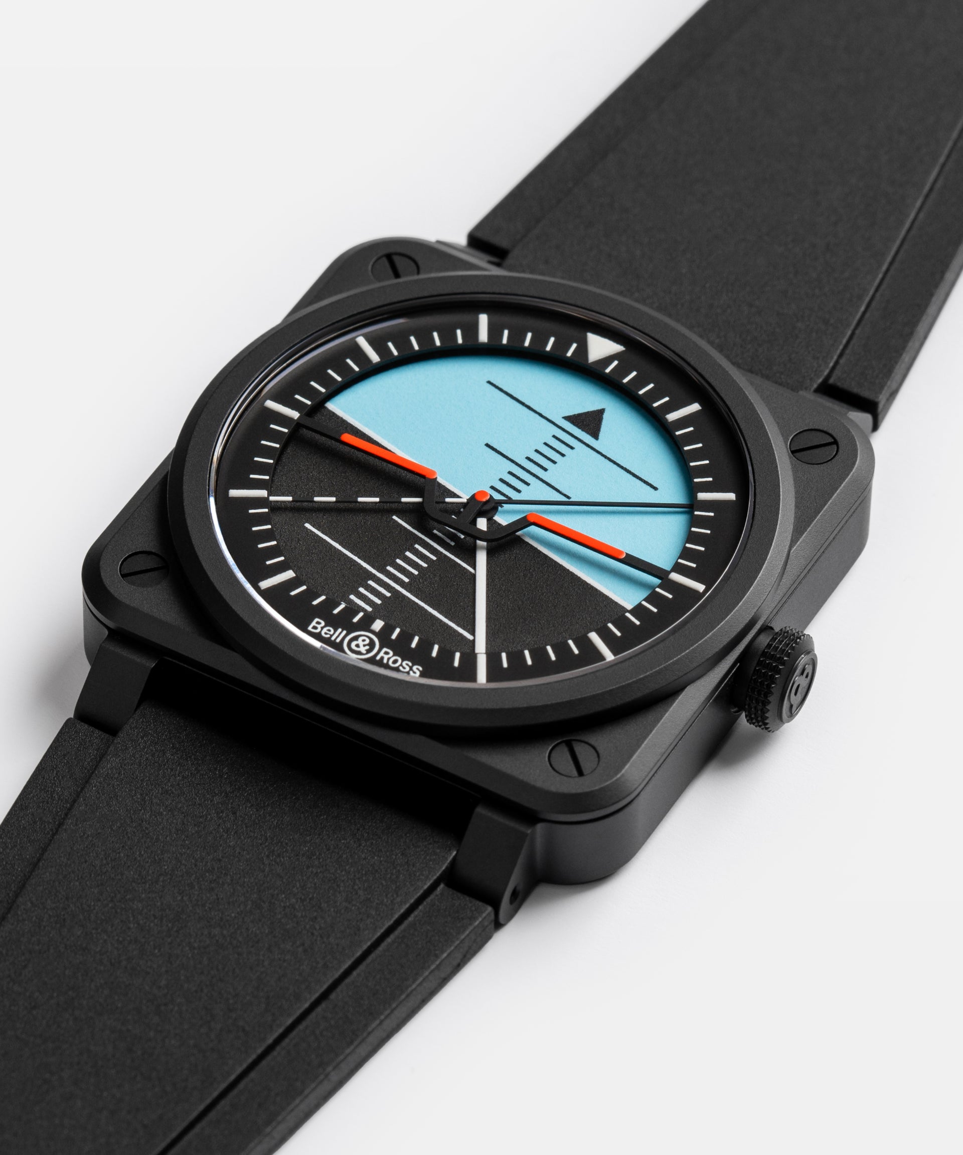 Bell & Ross BR 03 Horizon Limited Edition Automatic BR03A-HRZ-CE/SRB (Black/Turquoise Dial / 41mm)
