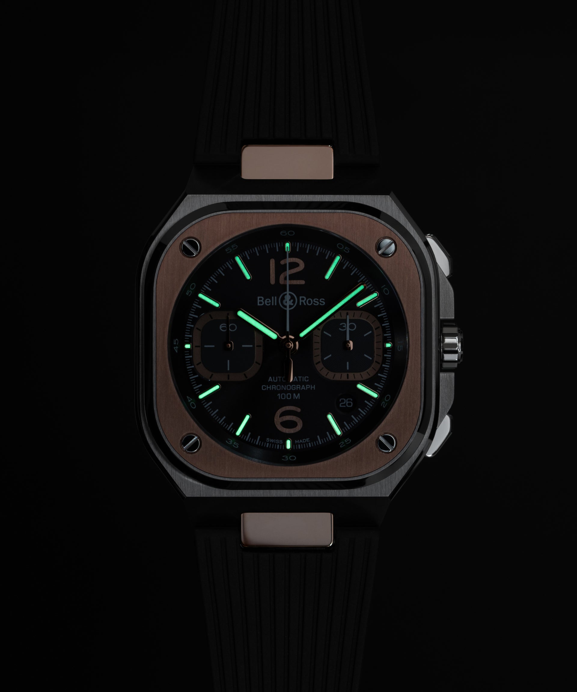 Bell & Ross BR 05 Grey Steel & Gold Automatic Chronograph BR05C-RTH-STPG (Grey Dial / 42mm)