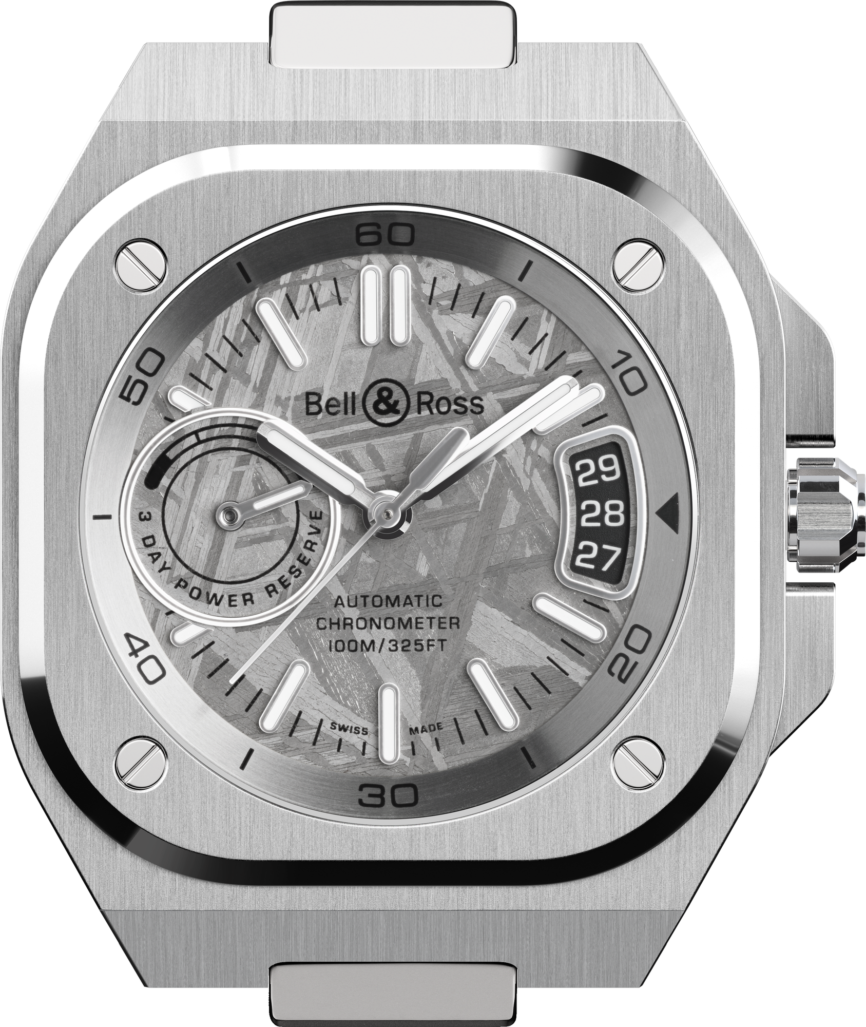 Bell & Ross BR-X5 Meteorite Automatic BRX5R-MTR-ST (Silver Meteorite Dial / 41mm)