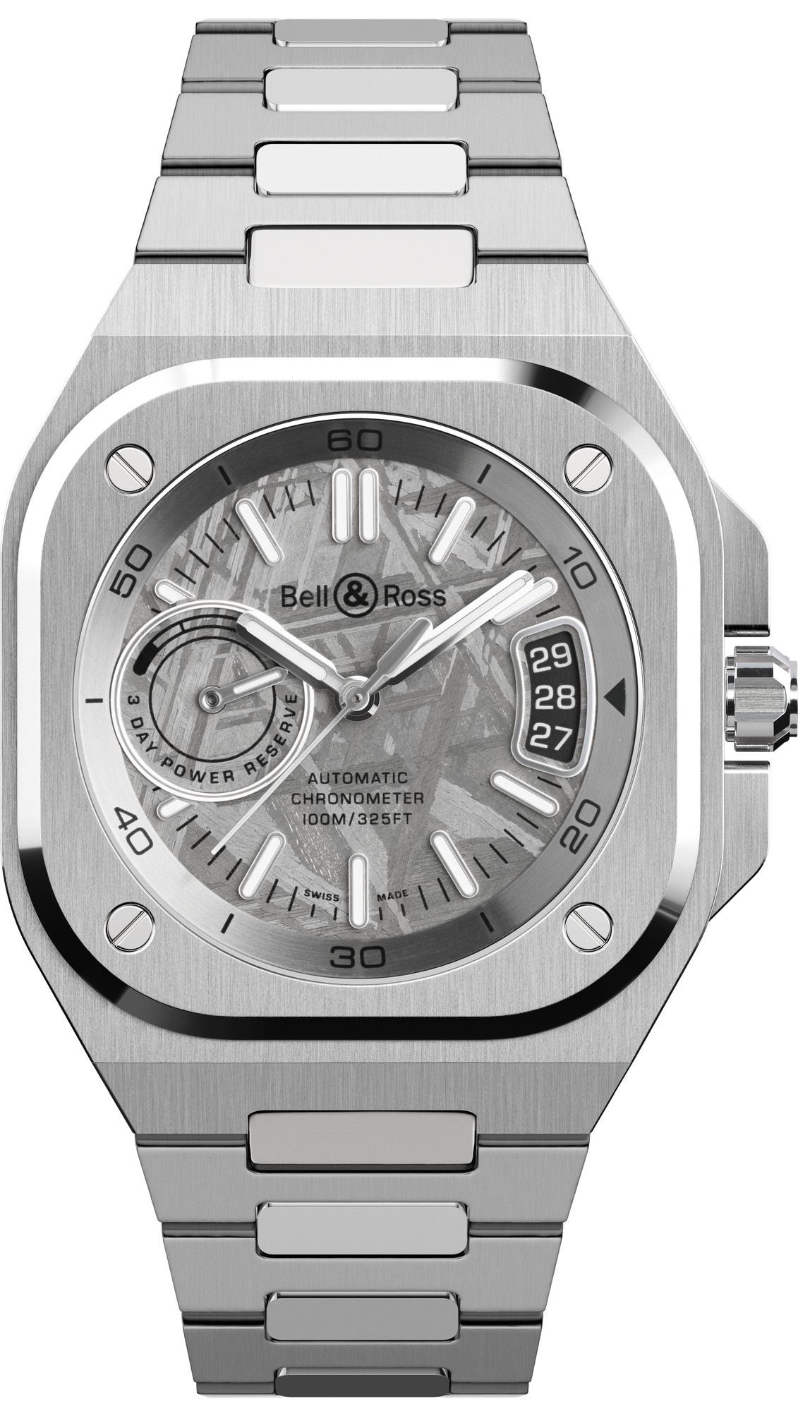 Bell & Ross BR-X5 Meteorite Automatic BRX5R-MTR-ST (Silver Meteorite Dial / 41mm)