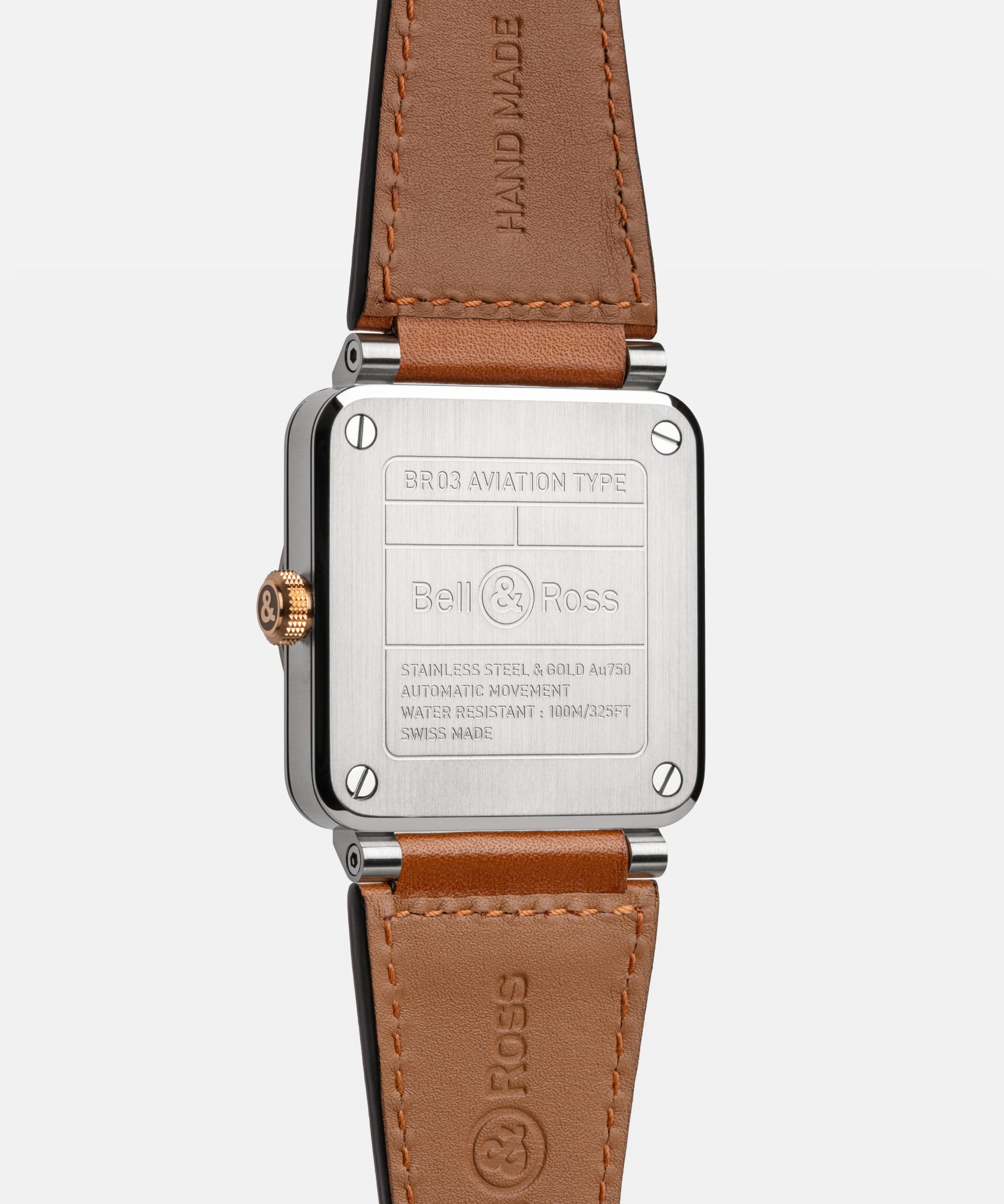 Bell & Ross BR 03 White Steel & Gold Automatic BR03A-WH-STPG/SCA (White Dial / 41mm)