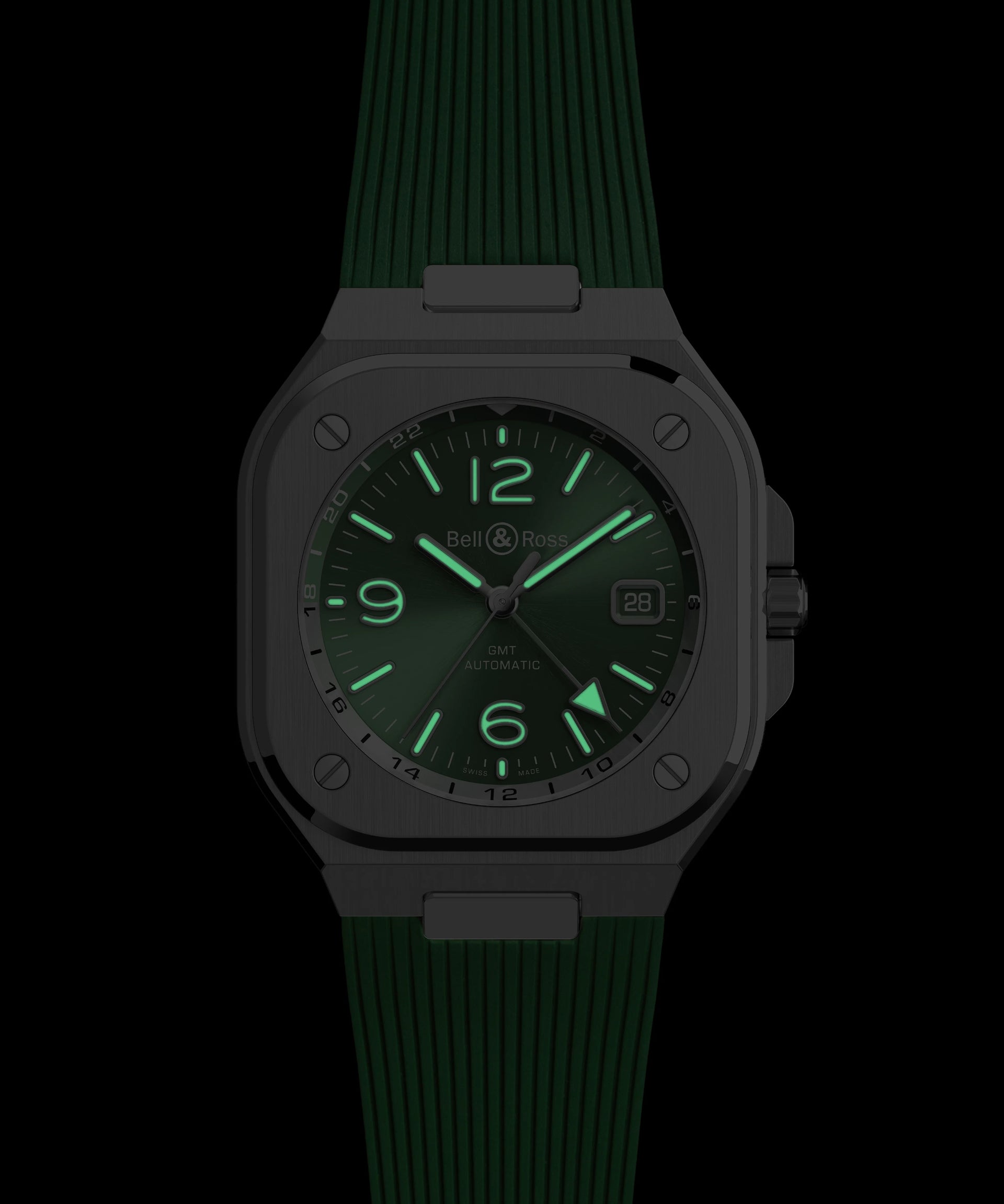 Bell & Ross BR 05 GMT Green Steel Automatic BR05G-GN-ST (Green Dial / 41mm)