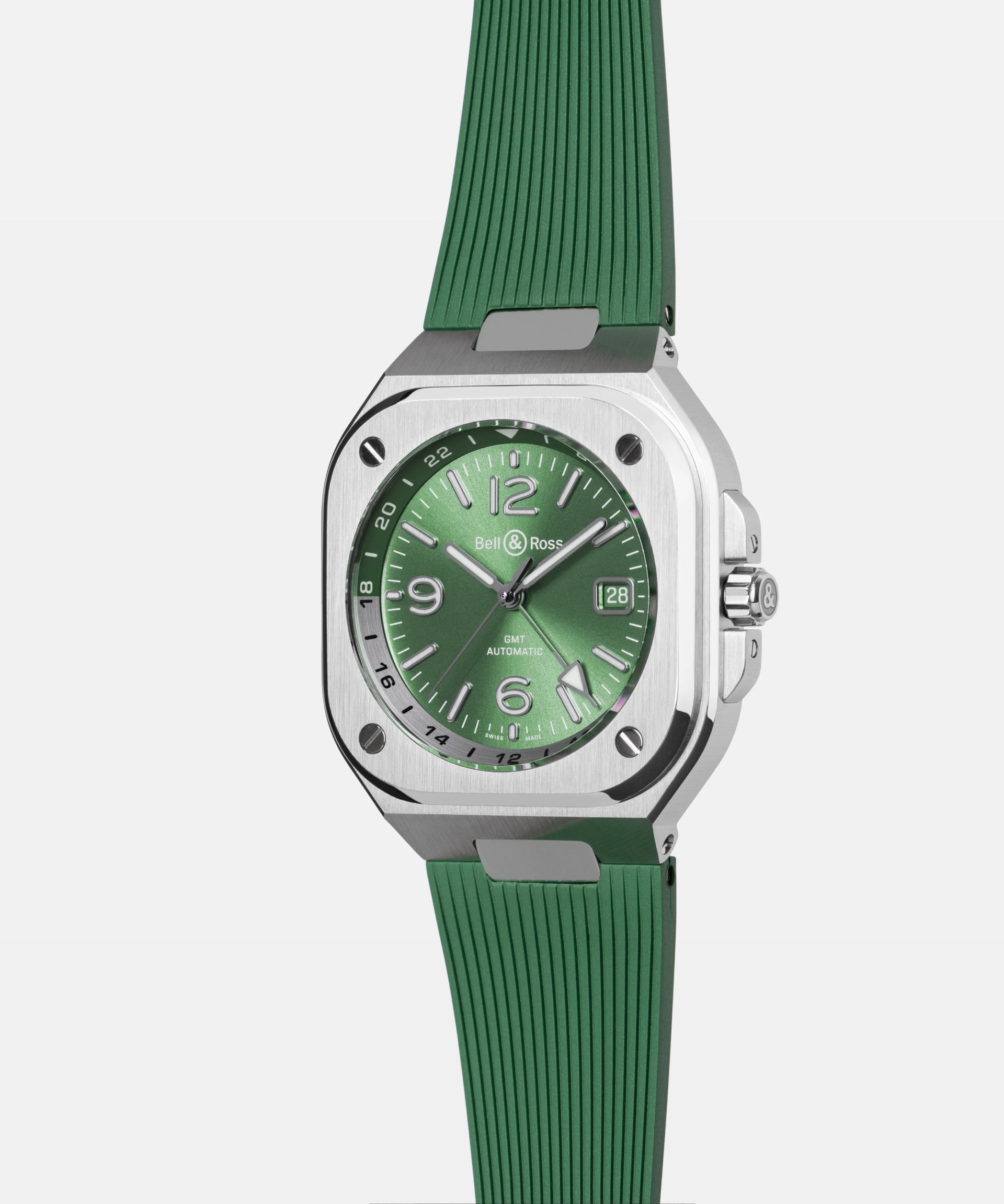 Bell & Ross BR 05 GMT Green Steel Automatic BR05G-GN-ST (Green Dial / 41mm)