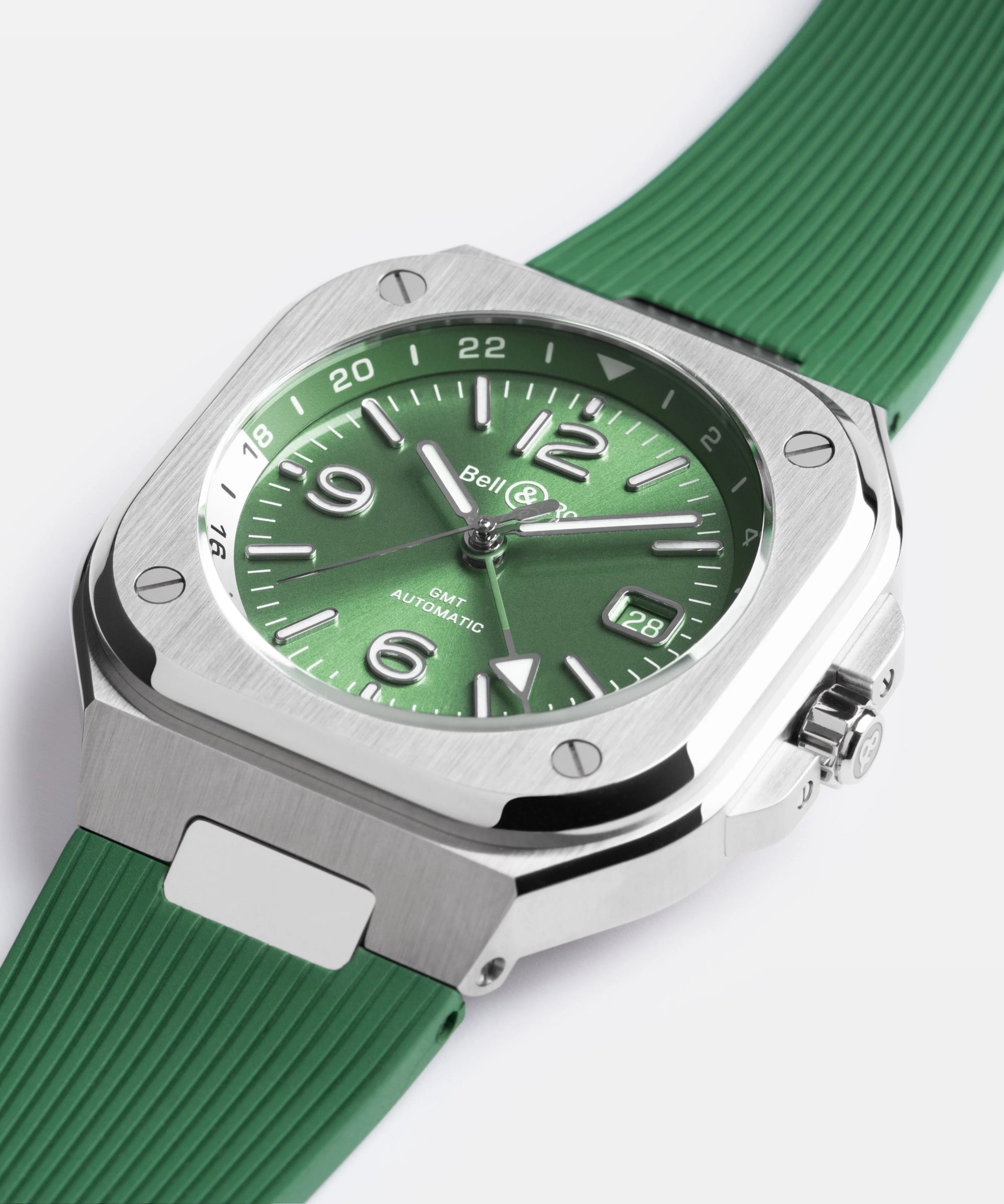 Bell & Ross BR 05 GMT Green Steel Automatic BR05G-GN-ST (Green Dial / 41mm)