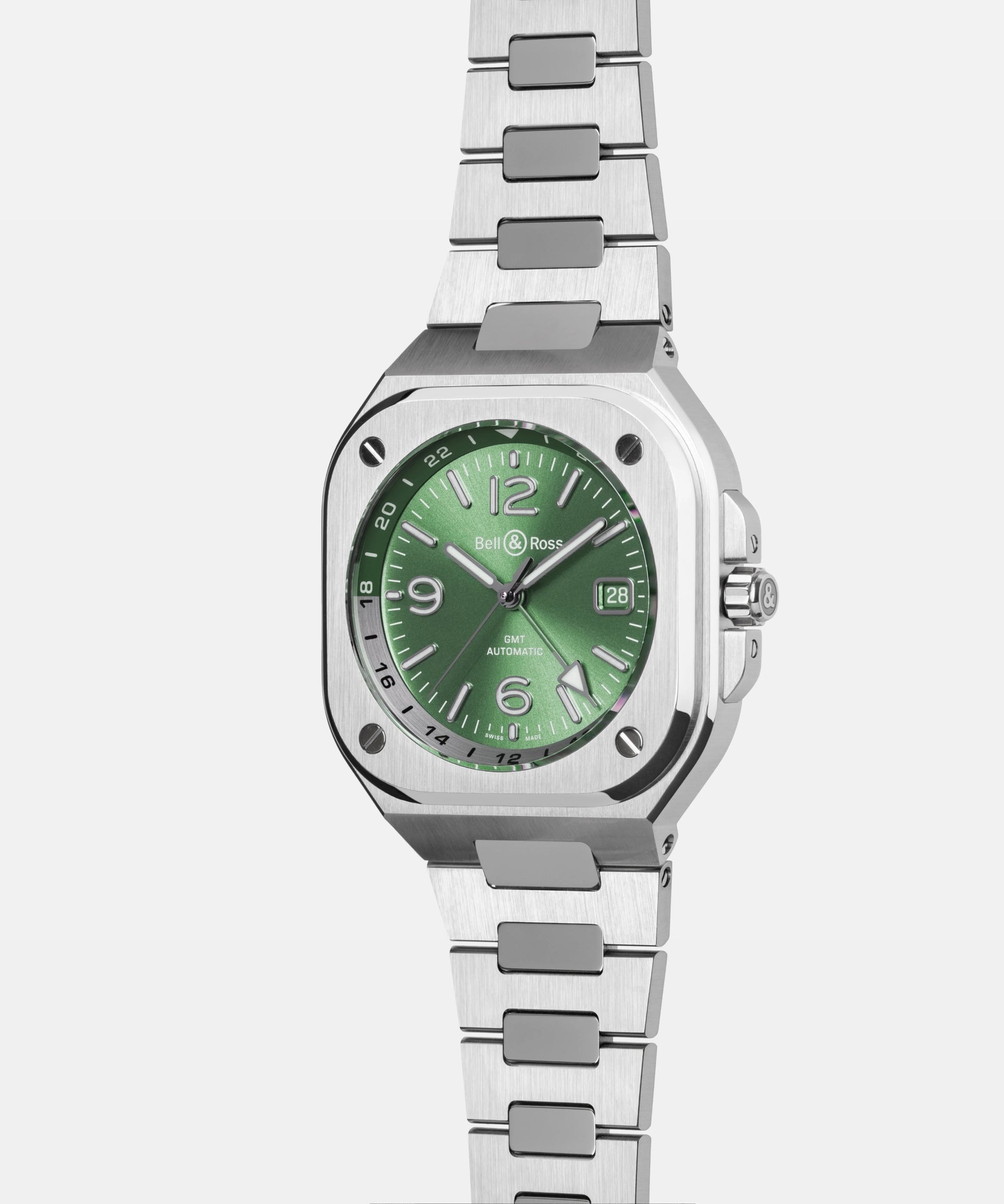 Bell & Ross BR 05 GMT Green Steel Automatic BR05G-GN-ST (Green Dial / 41mm)