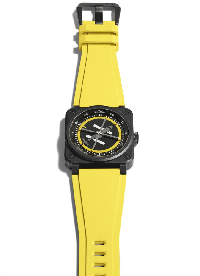 Bell & Ross BR 03 Helipad Limited Edition Automatic BR03A-HE-CE/SRB (Black Dial / 41mm)