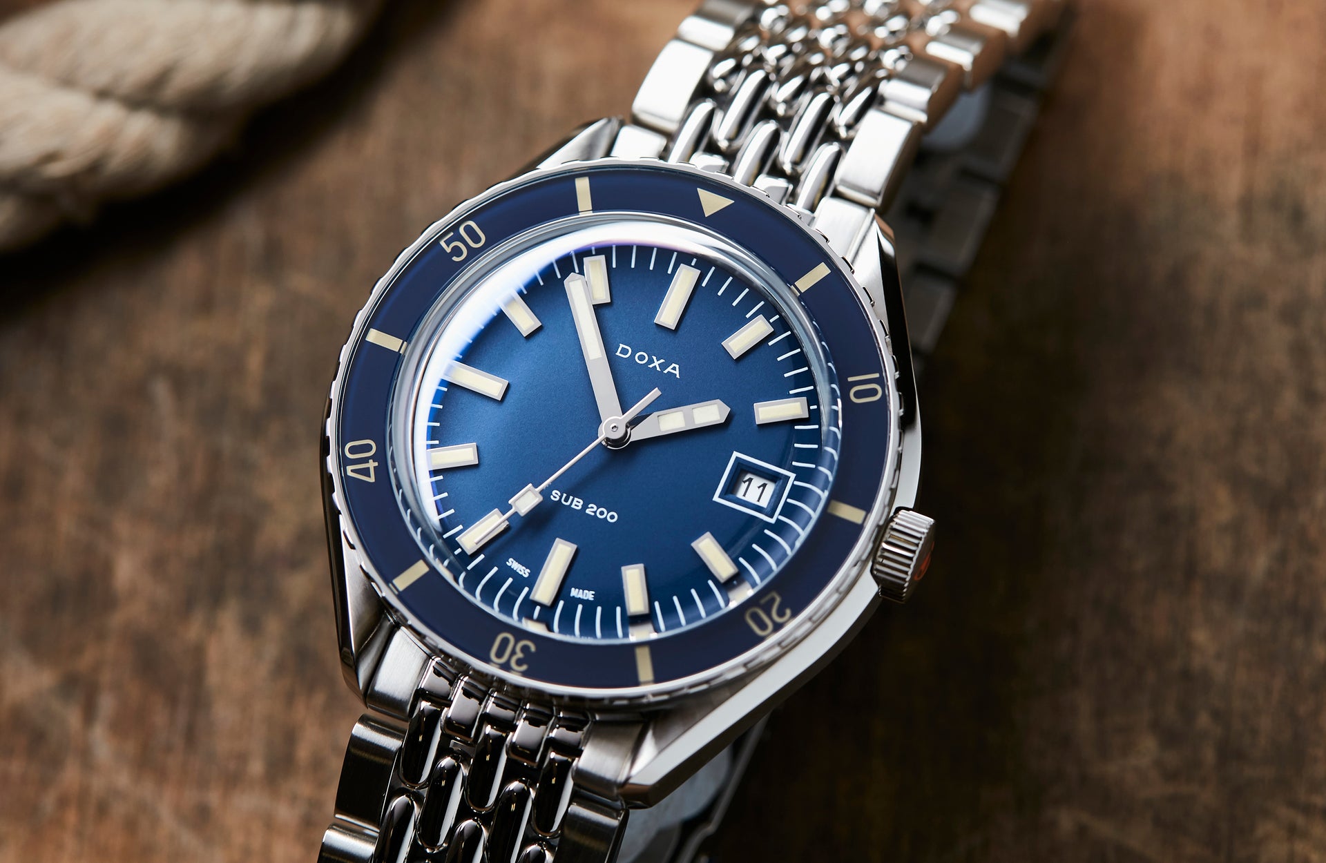 Doxa SUB 200 Caribbean Automatic (Blue Dial / 42mm)